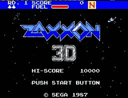 Zaxxon 3D Title Screen